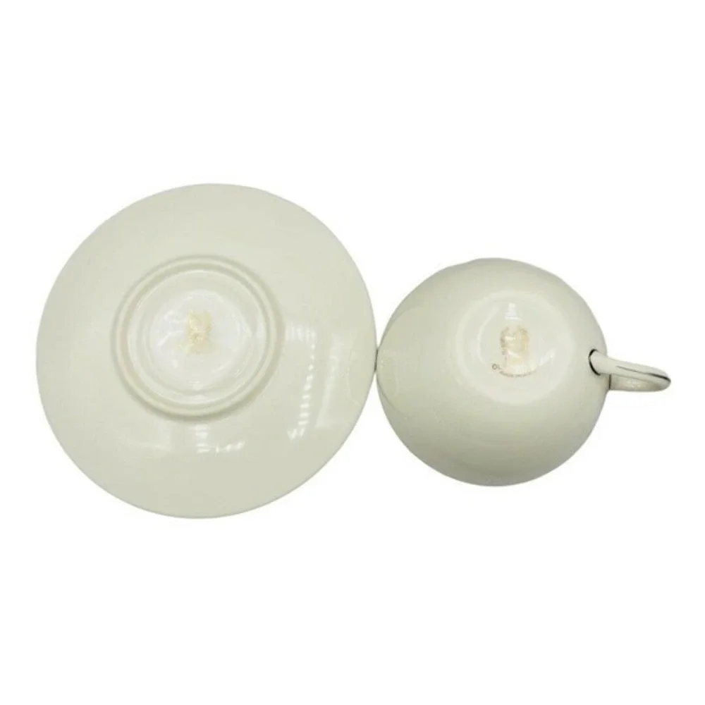 Vintage Lenox Olympia Platinum Cup and Saucer 2 pcs Set | Home Drinkwear